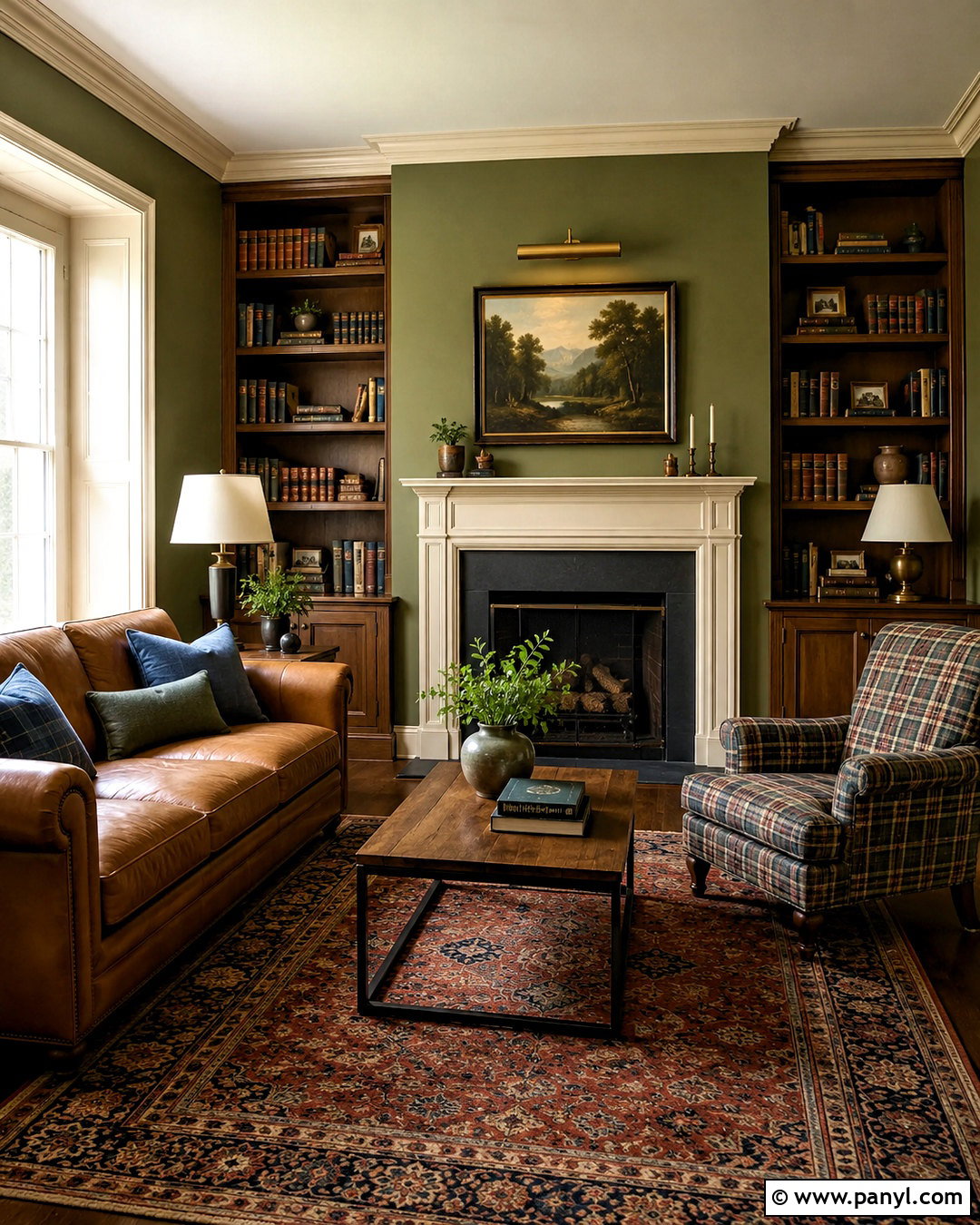 Olive Green Wall Color - 20 Wall Color Samples