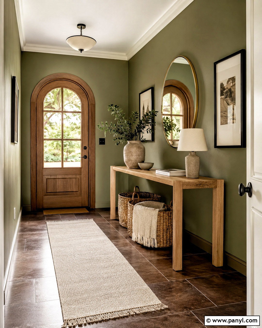 Olive Green Wall Color With Brown Tiles - 20 Wall Color With Brown Tiles