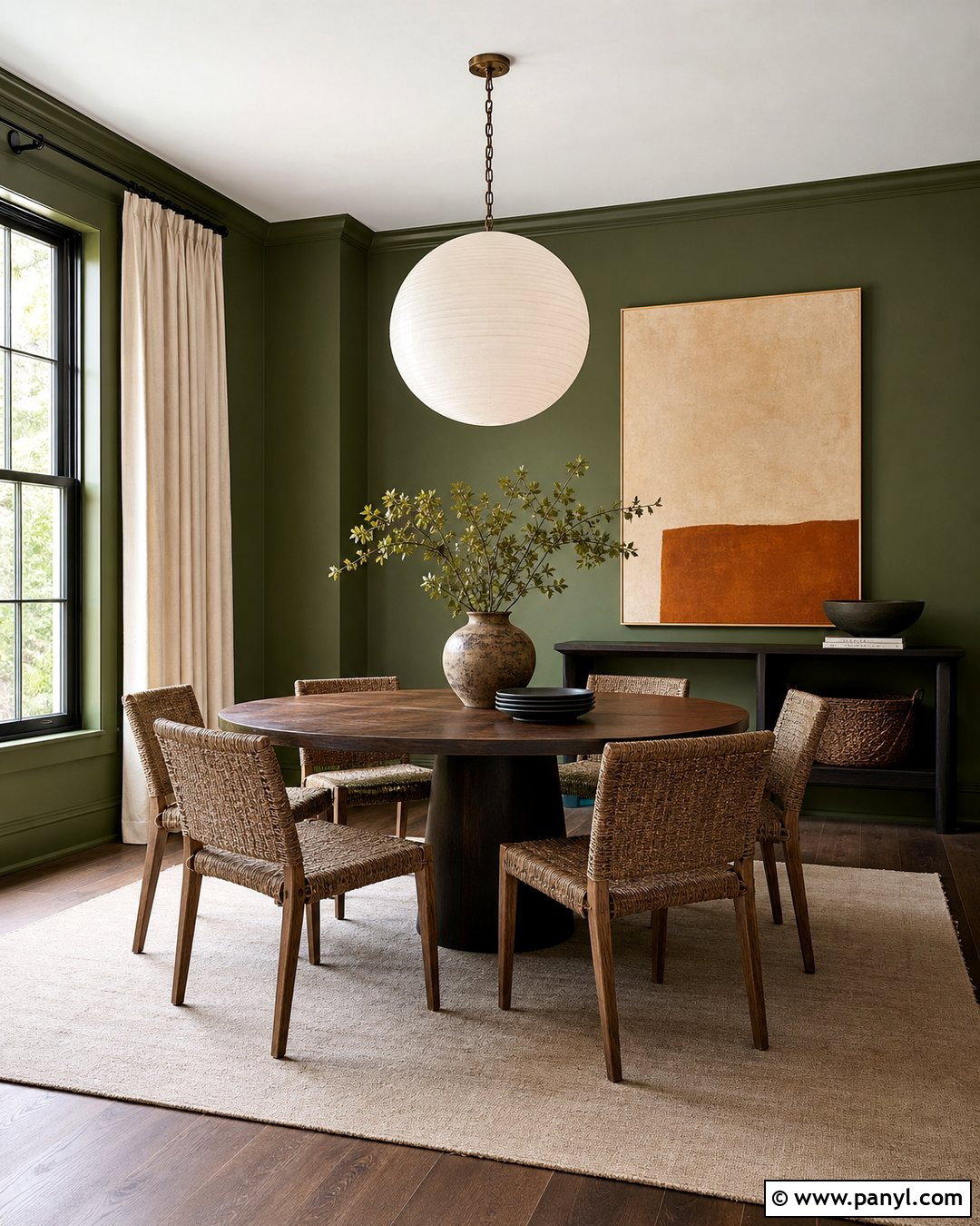 Olive Green Wall Paint - 30 Modern Wall Paint Ideas