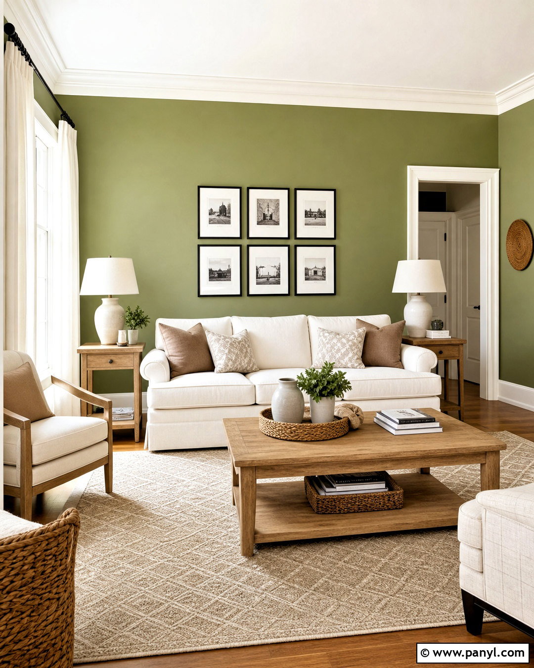 Olive Green Wall With White Trim - 20 olive green painted walls