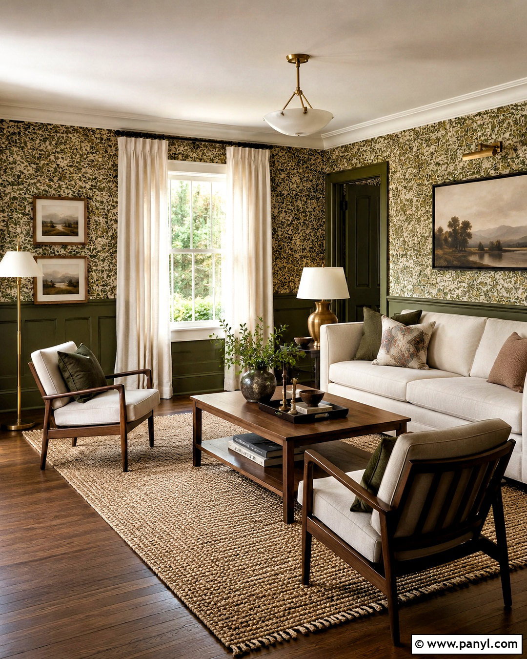 Olive Green Wallpaper Living Room - 20 olive green living room ideas