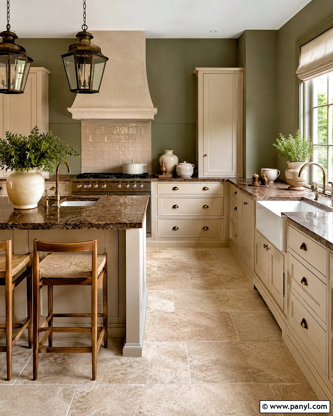 Olive Green Walls With Brown Granite - 20 What Color Walls Go With Brown Granite Ideas