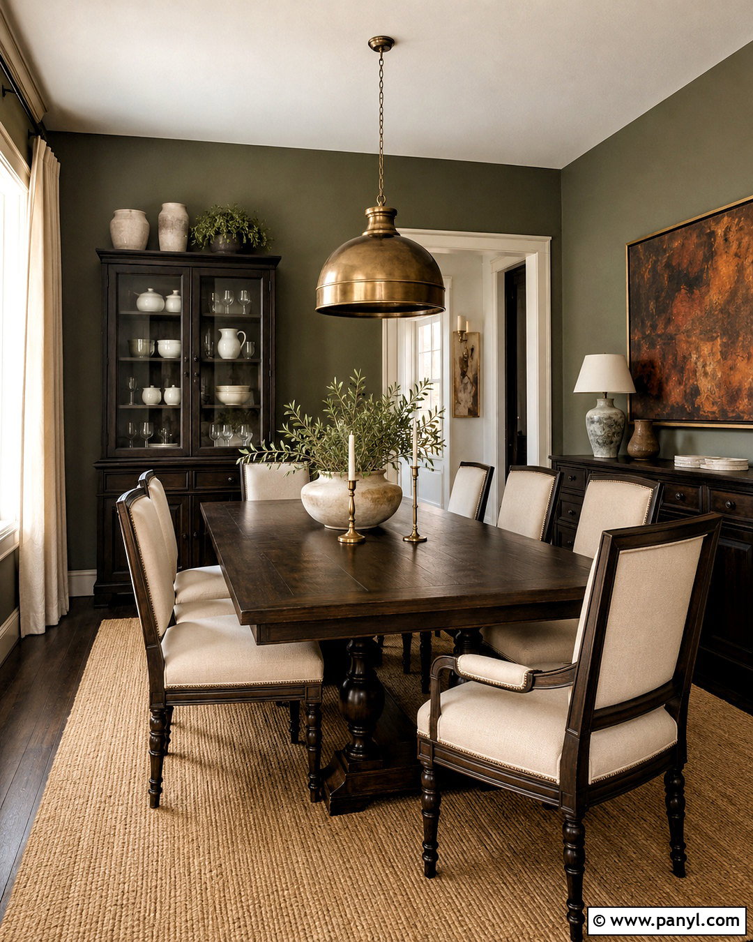 Olive Green Walls With Dark Wood Furniture - 20 What Color Walls Go With Dark Wood Furniture Ideas