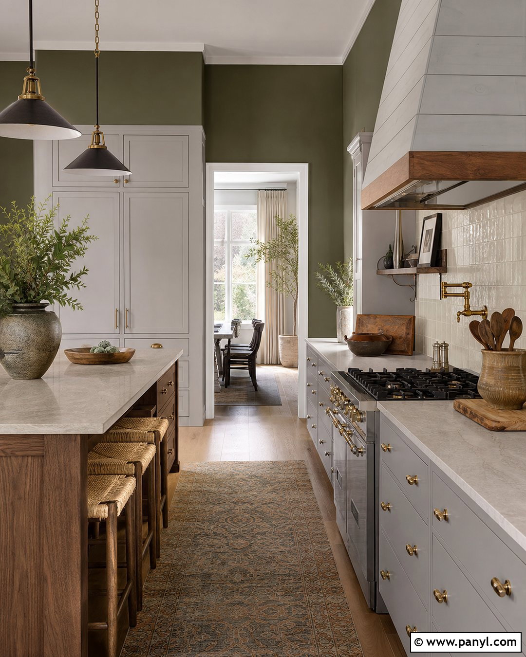 Olive Green Walls With Gray Cabinets - 30 Wall Color For Grey Cabinets
