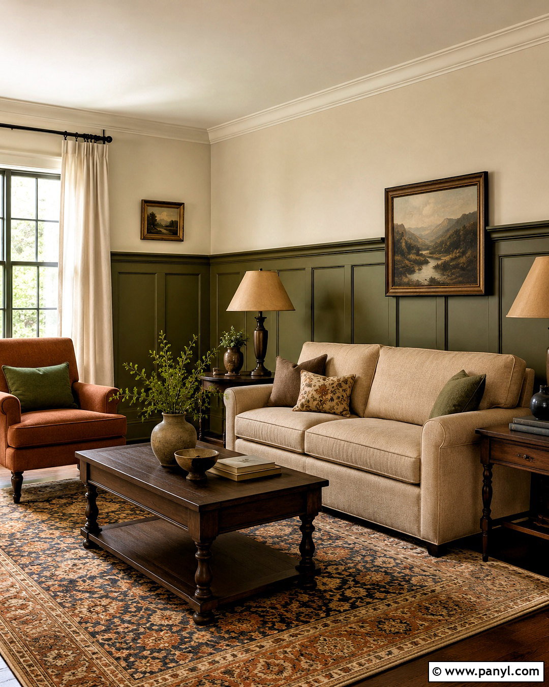 Olive Green Wood Paneling - 20 Wood Paneling Color Ideas