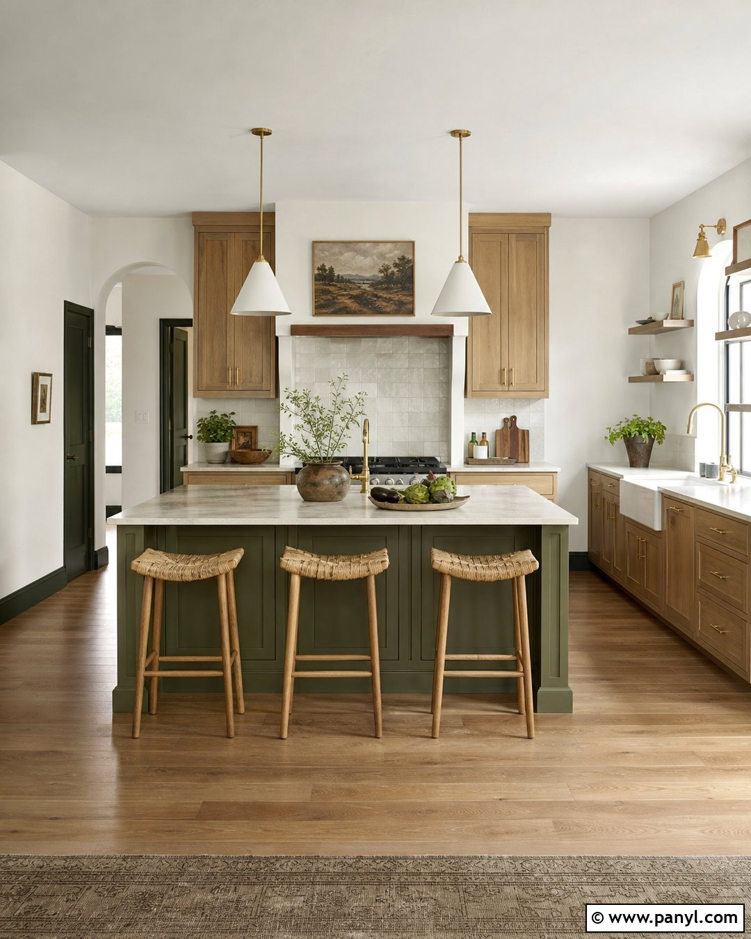 Olive Skirting Boards With Warm White Walls - 35 Dark Skirting Boards Light Walls