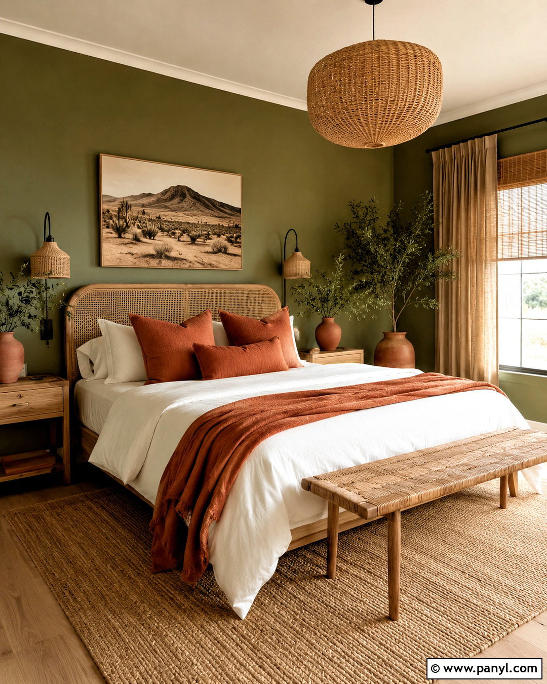 20 Olive Walls Bedroom Ideas for a Calm, Cozy Modern Retreat