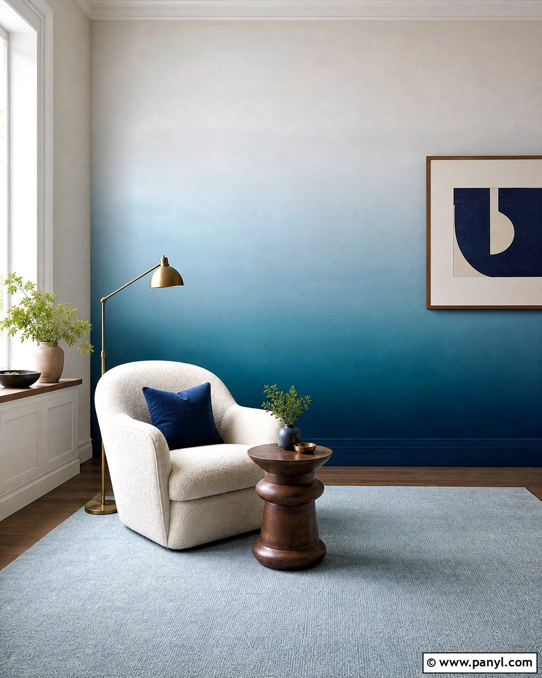 Ombre Accent Wall - 20 accent wall designs paint ideas