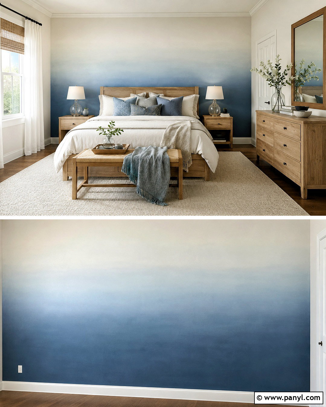 Ombre Accent Wall - 20 diy accent wall ideas painted ideas