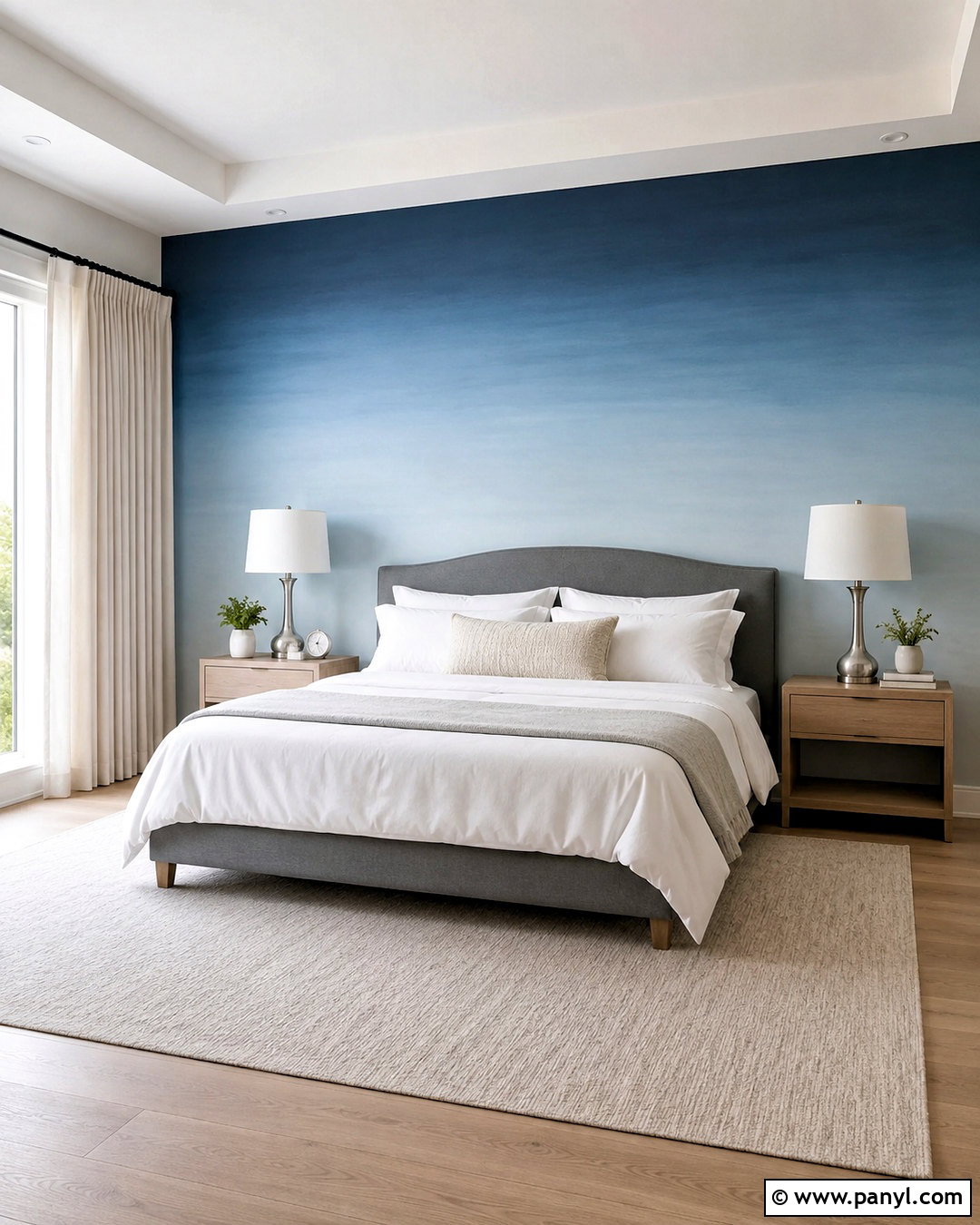 Ombre Accent Wall - 20 paint design accent wall ideas