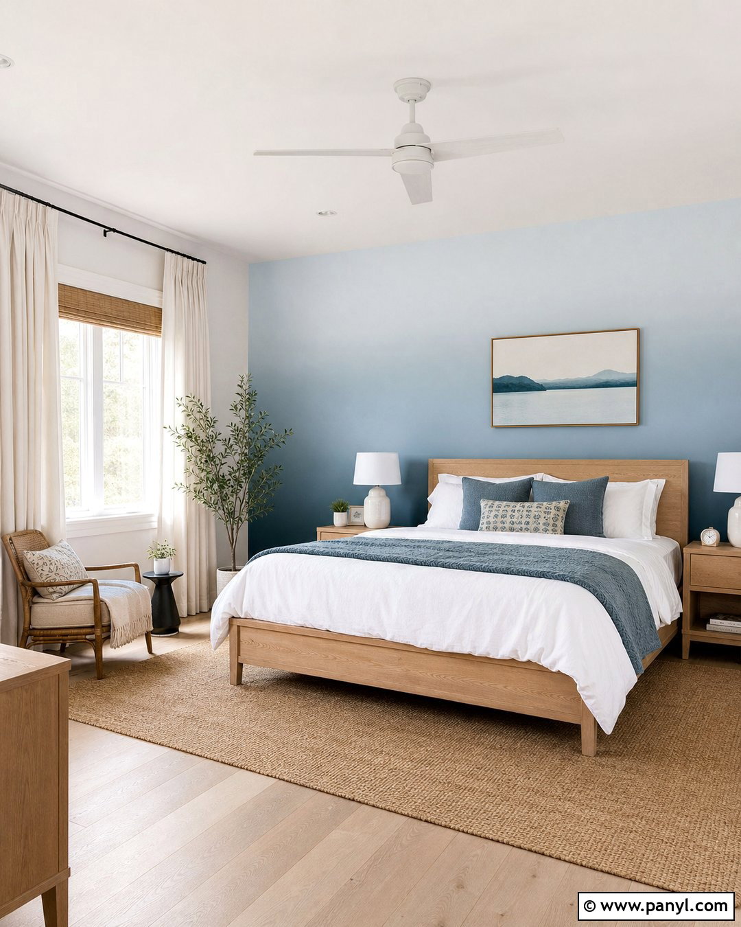 Ombre Accent Wall - 25 Wall Accent Paint Ideas