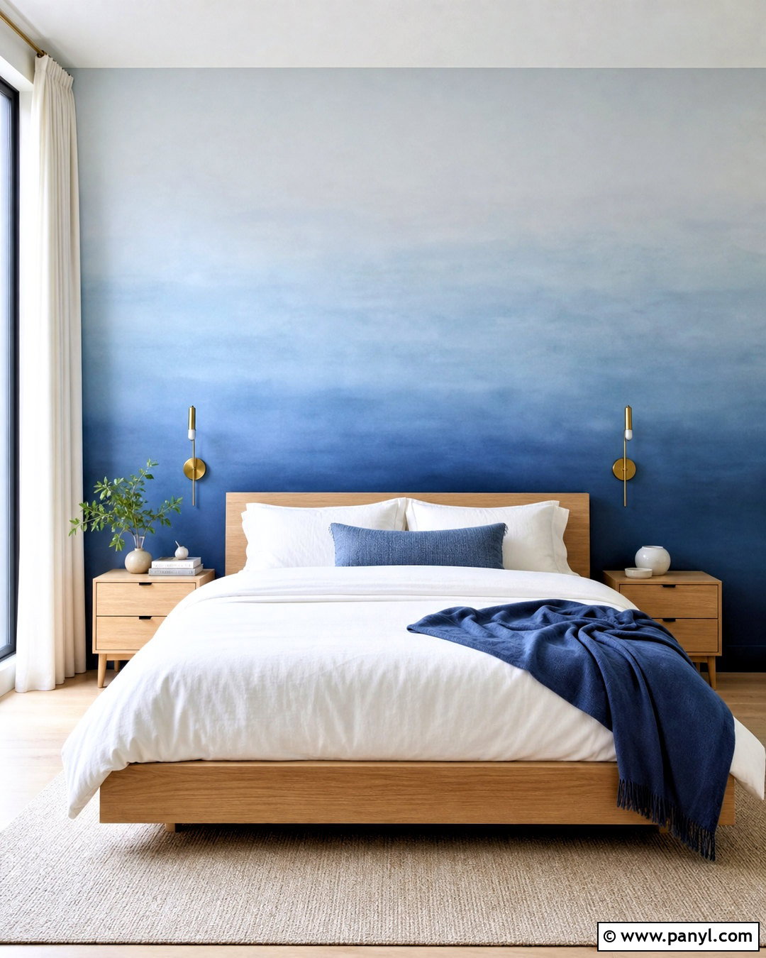 Ombre Bedroom Wall - 20 interior wall painting ideas