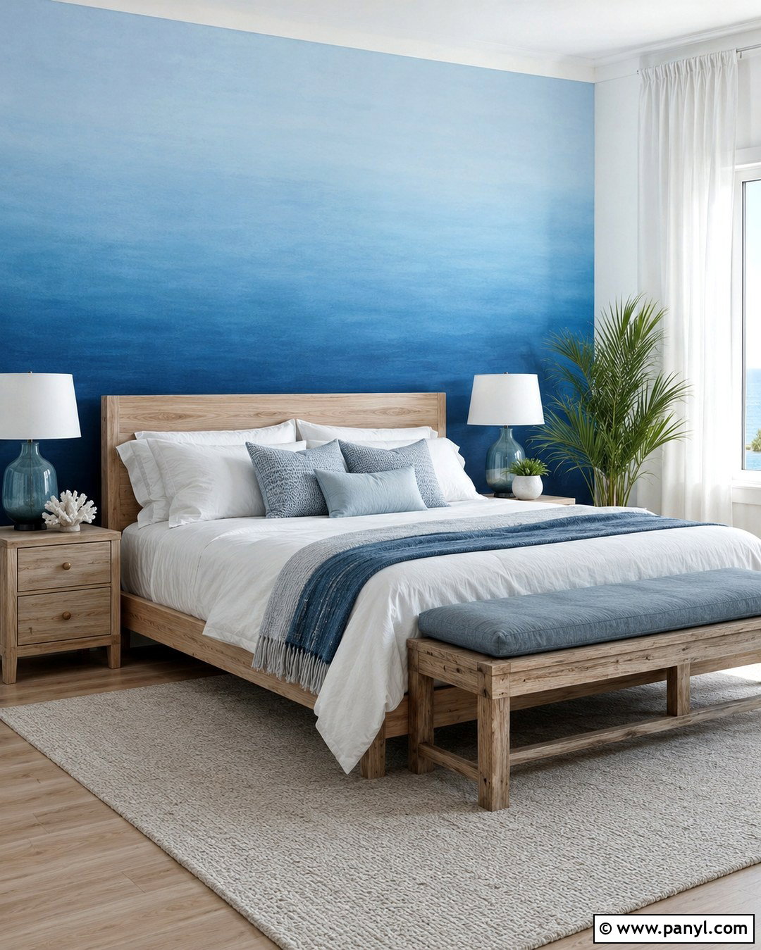 Ombre Bedroom Wall - 20 Simple Paint Designs On Wall Bedroom Ideas
