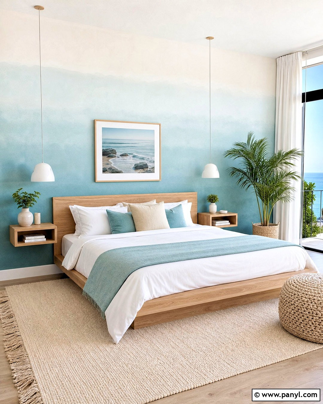 Ombre Half Wall Bedroom - 20 half wall bedroom ideas