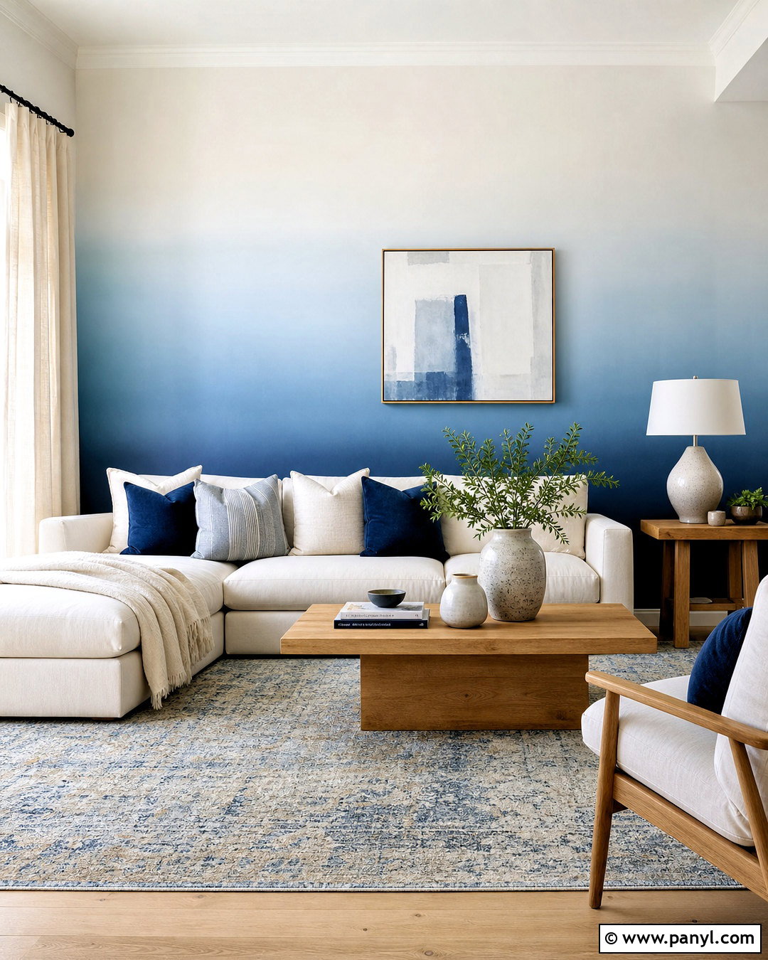 Ombre Hall Wall Paint - 20 wall paint designs for hall ideas