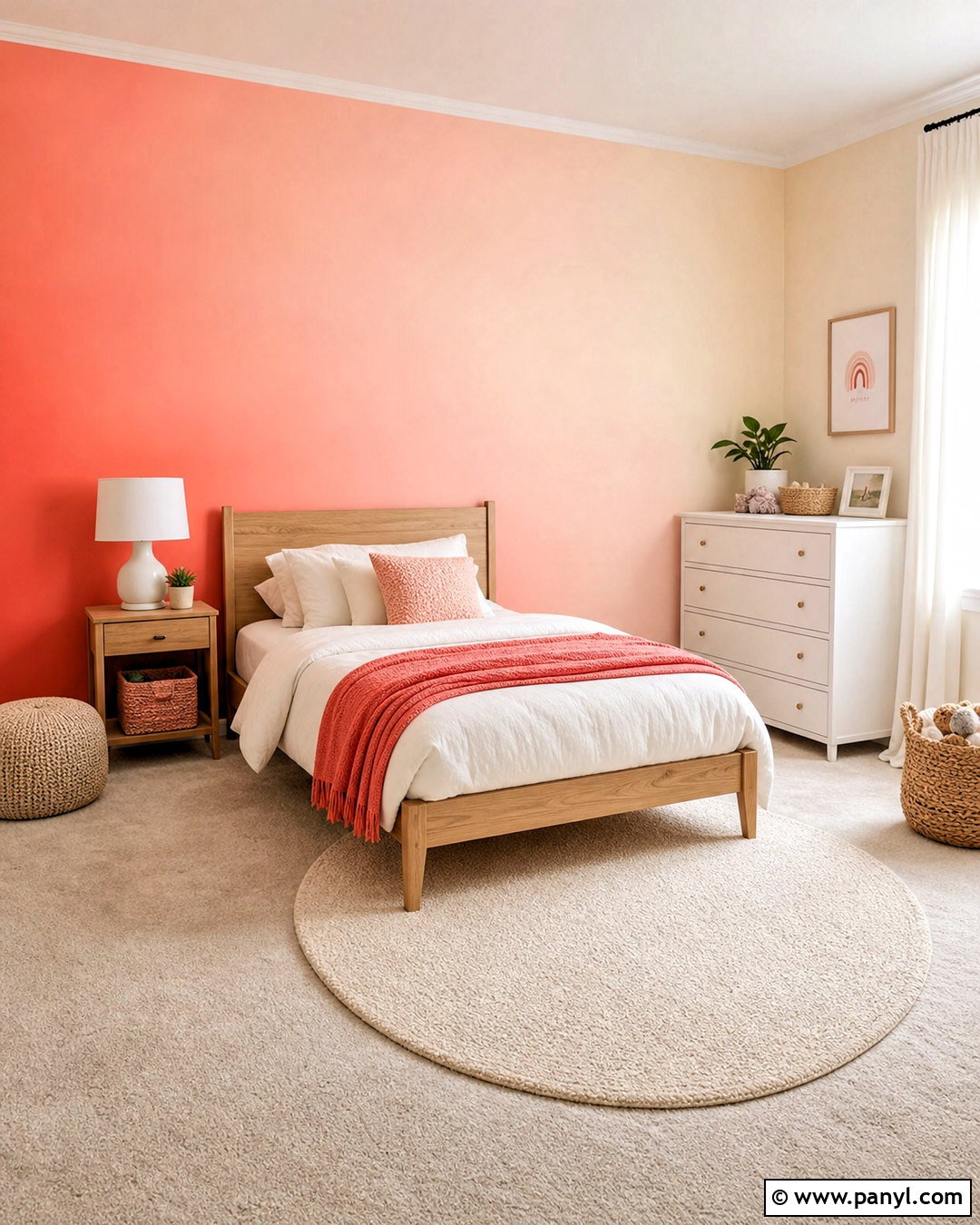 Ombre Kids Room Accent Wall - 20 accent wall kids room ideas