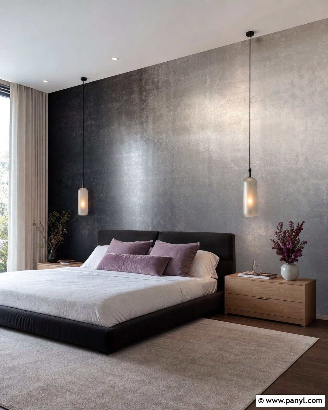 Ombre Metallic Paint Wall - 20 Metallic Paint Feature Wall Ideas