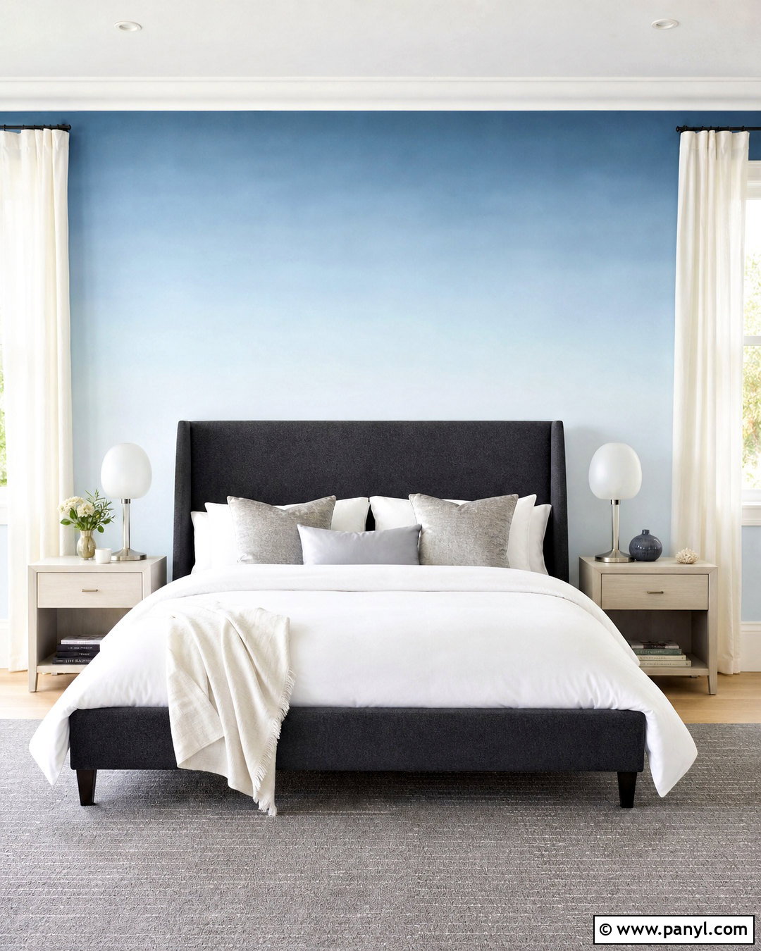 Ombre Painted Wall - 20 painted wall design ideas