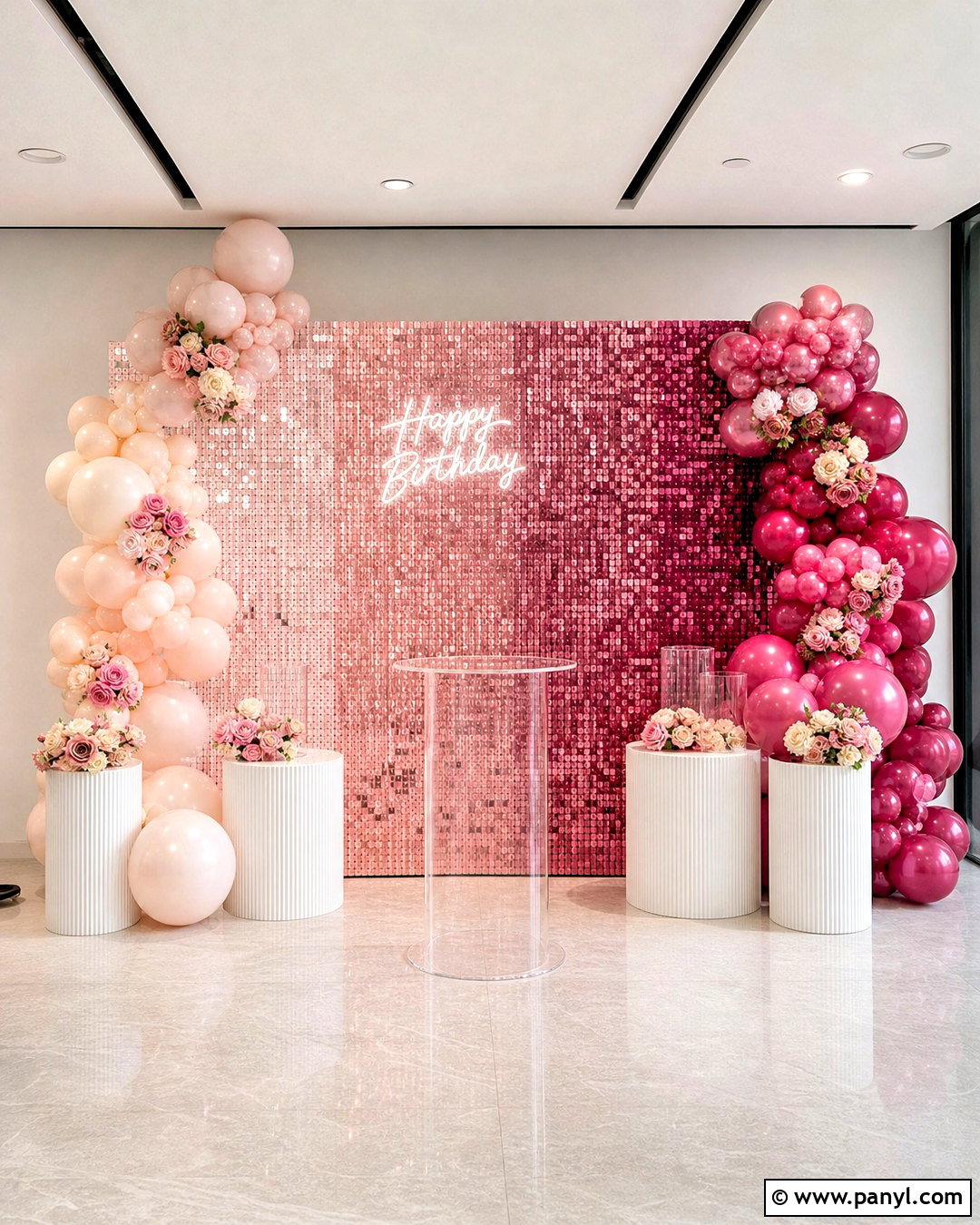 Ombre Shimmer Wall Backdrop - 20 shimmer wall backdrop ideas