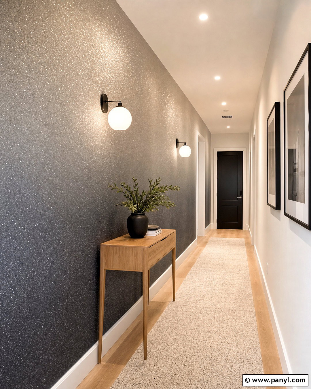Ombre Sparkly Wall Hallway - 20 sparkly walls