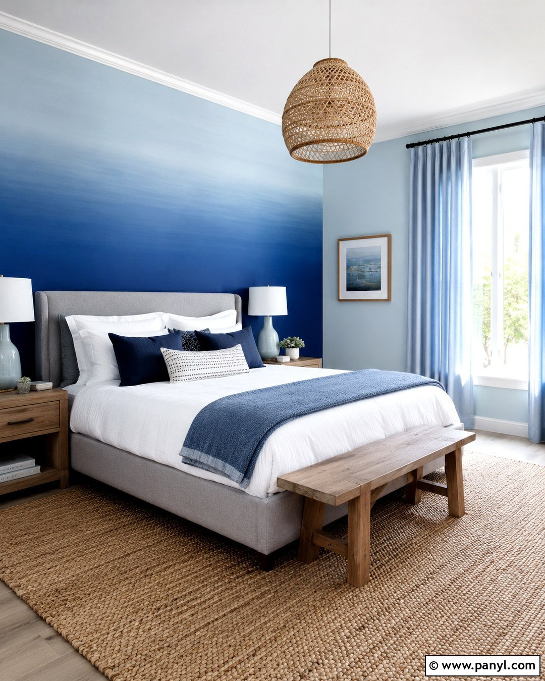 Ombre Tricolor Wall - 20 Tricolor Wall Ideas