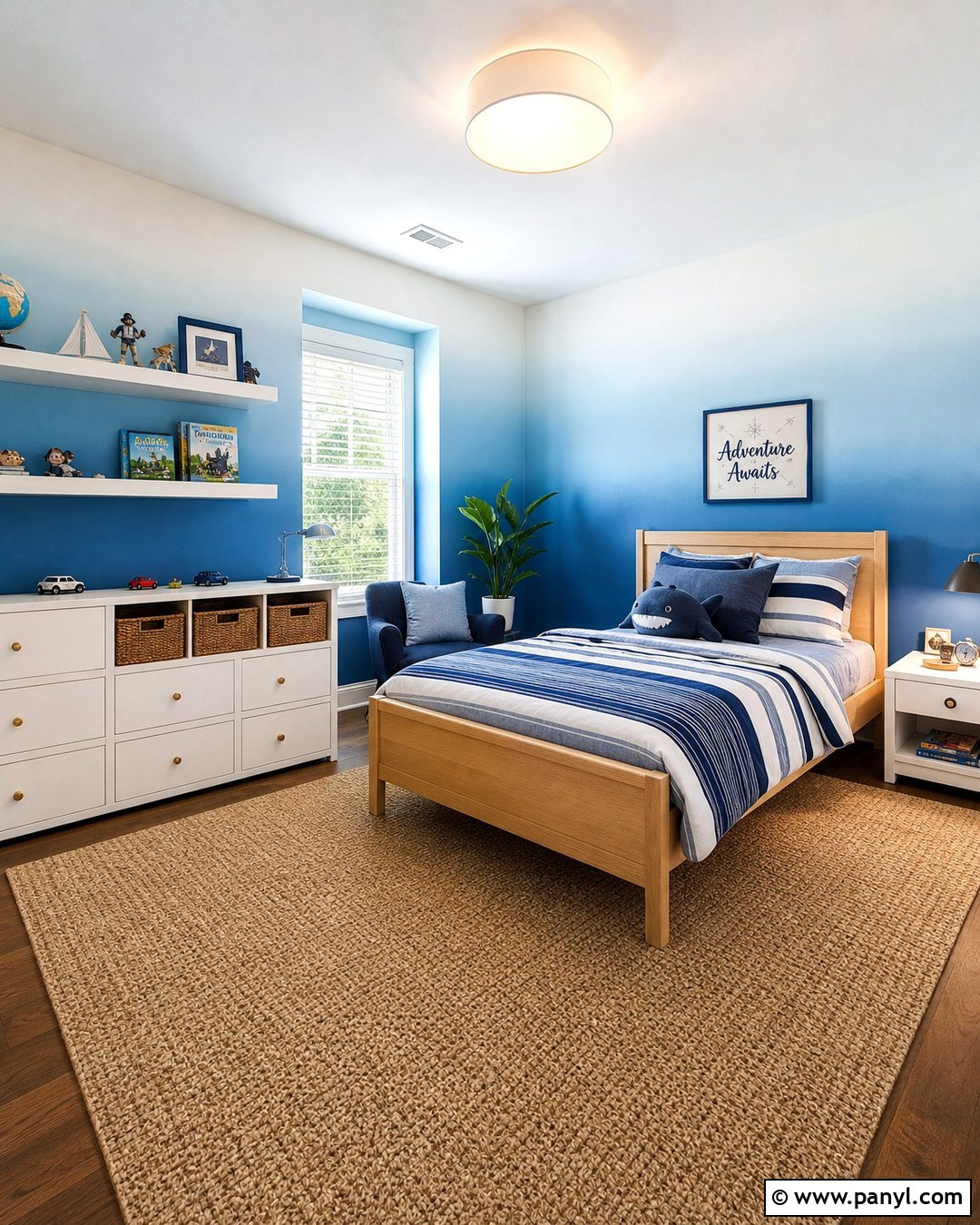 Ombre Wall Paint Finish - 30 paint finishes for walls