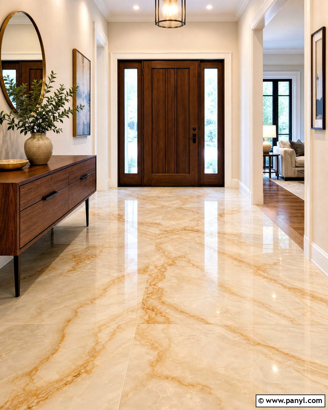Onyx Look Porcelain Floor Tile - 20 latest floor tiles for home ideas