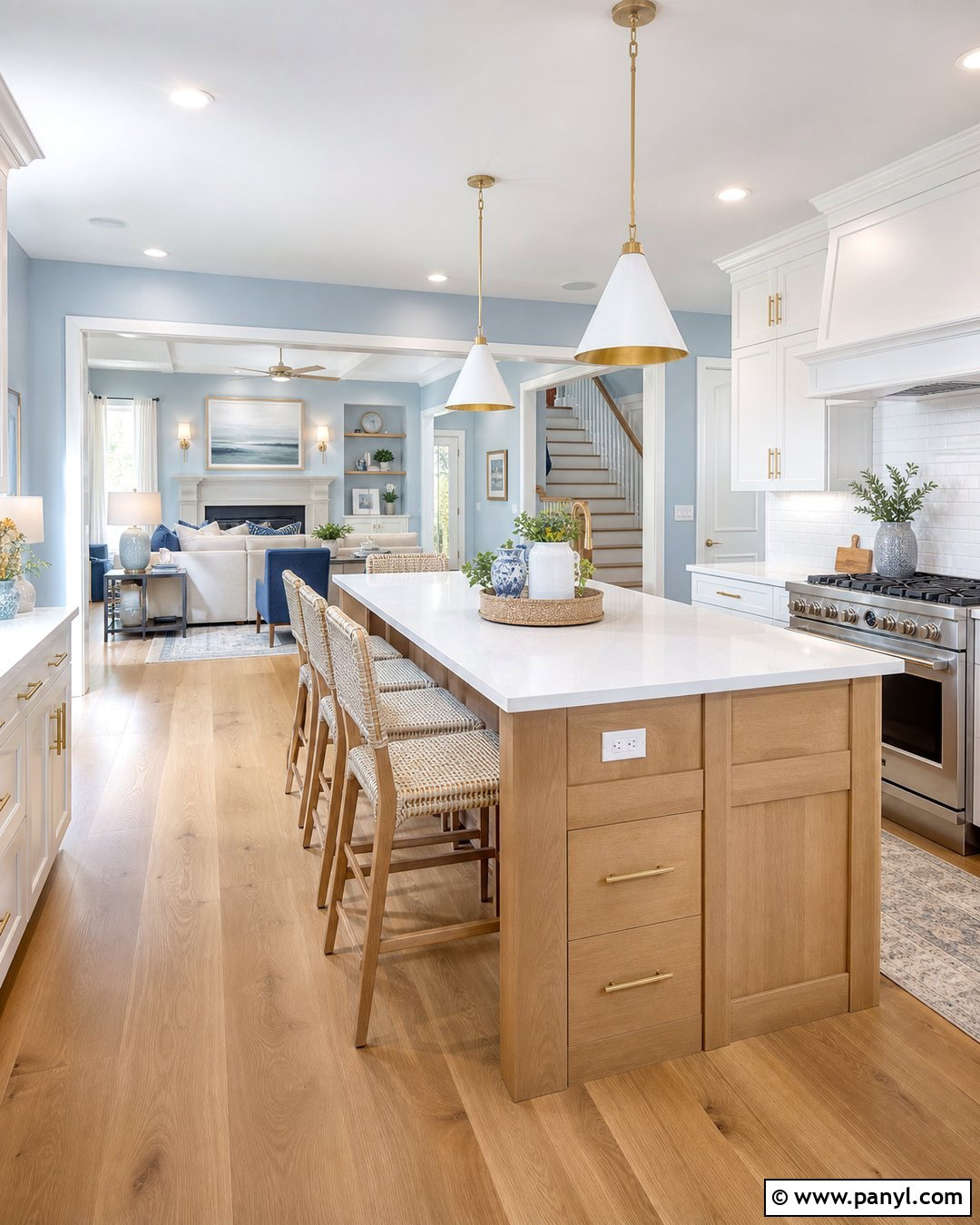 20 Light Blue Walls White Cabinets Ideas for Fresh Kitchens