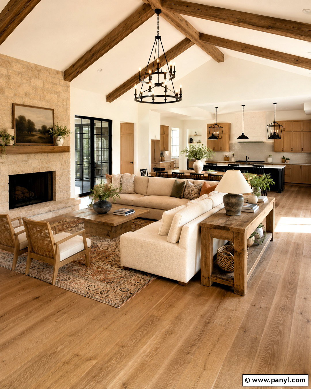 Open Concept Modern Farmhouse Living Room - 20 modern farmhouse living room ideas