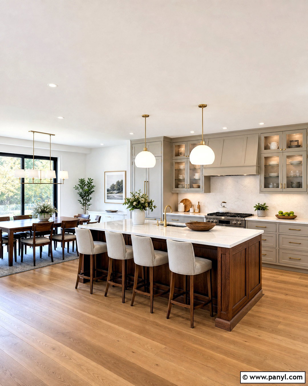 Open Kitchen With Large Island - 20 open kitchen ideas