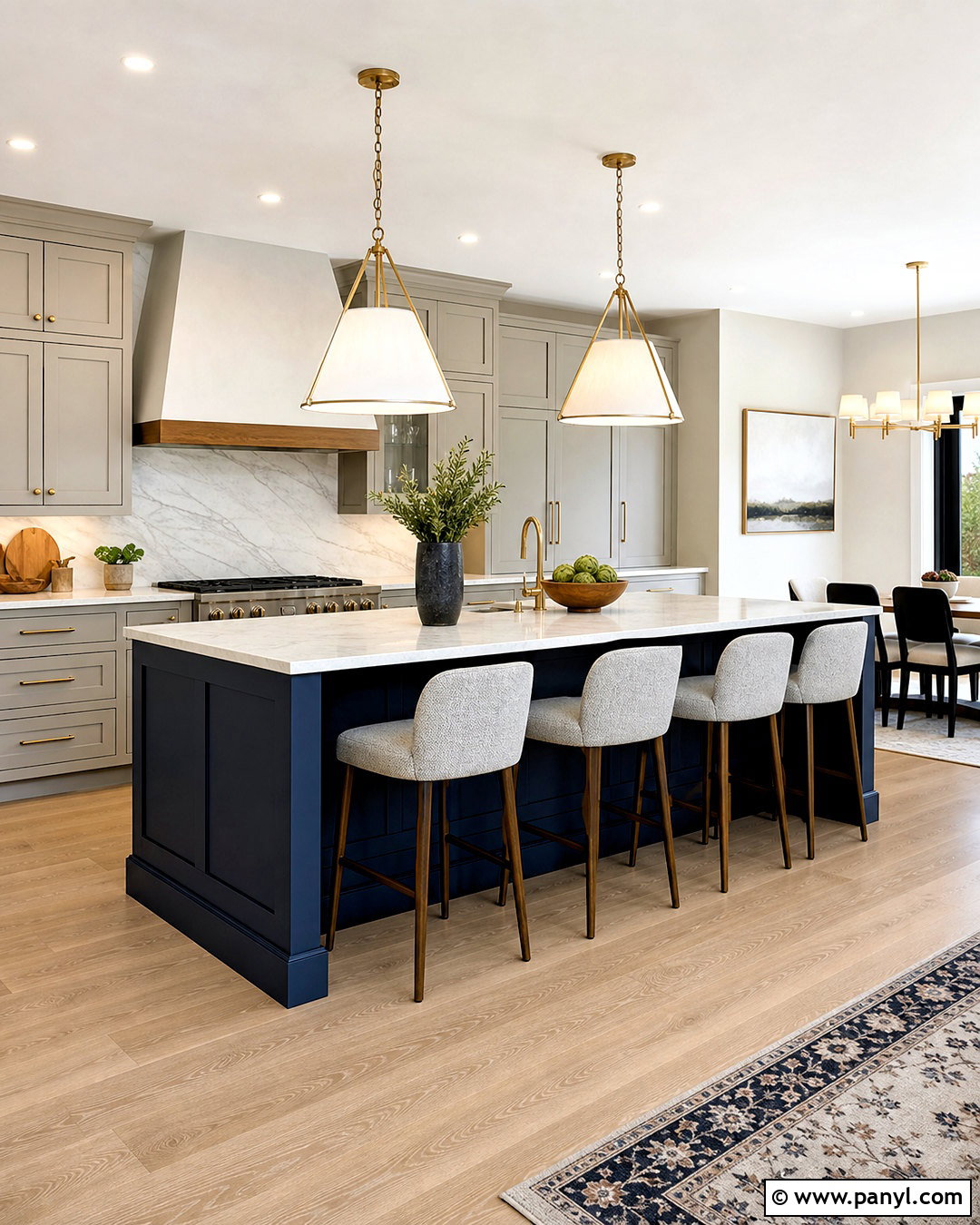 Open Kitchen With Large Island - 20 open kitchen design ideas