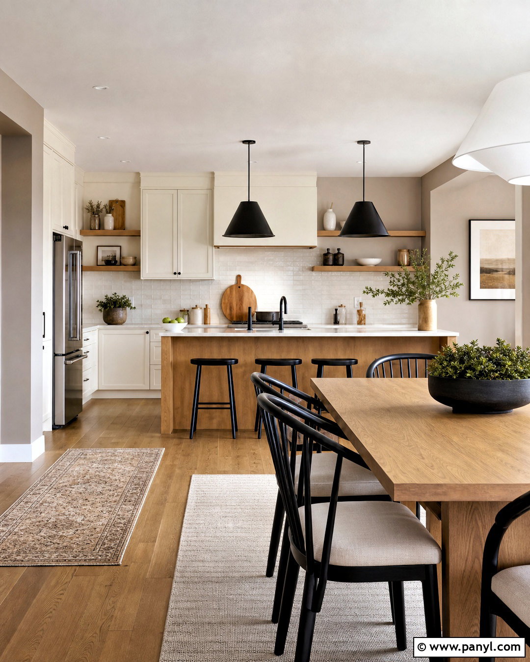 Open Plan Kitchen With Taupe Walls - 20 taupe kitchen walls