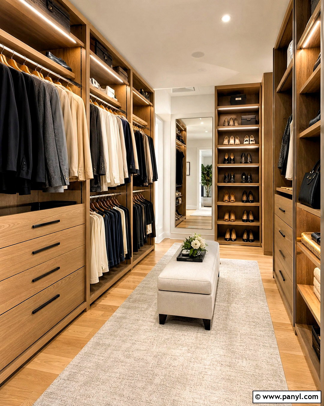 Open Walk-In Wardrobe - 20 trending wardrobe design ideas
