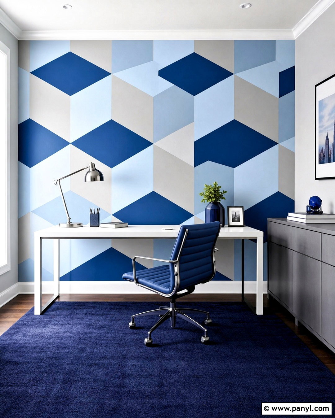 Optical Cube Wall Paint - 20 funky wall paint ideas