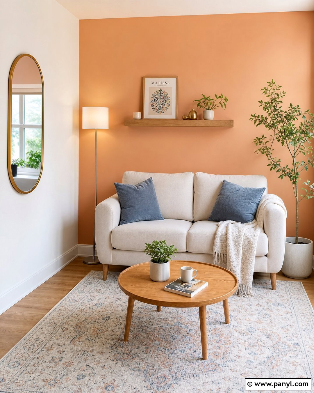 Orange Accent Wall For Small Living Room - 30 orange accent walls
