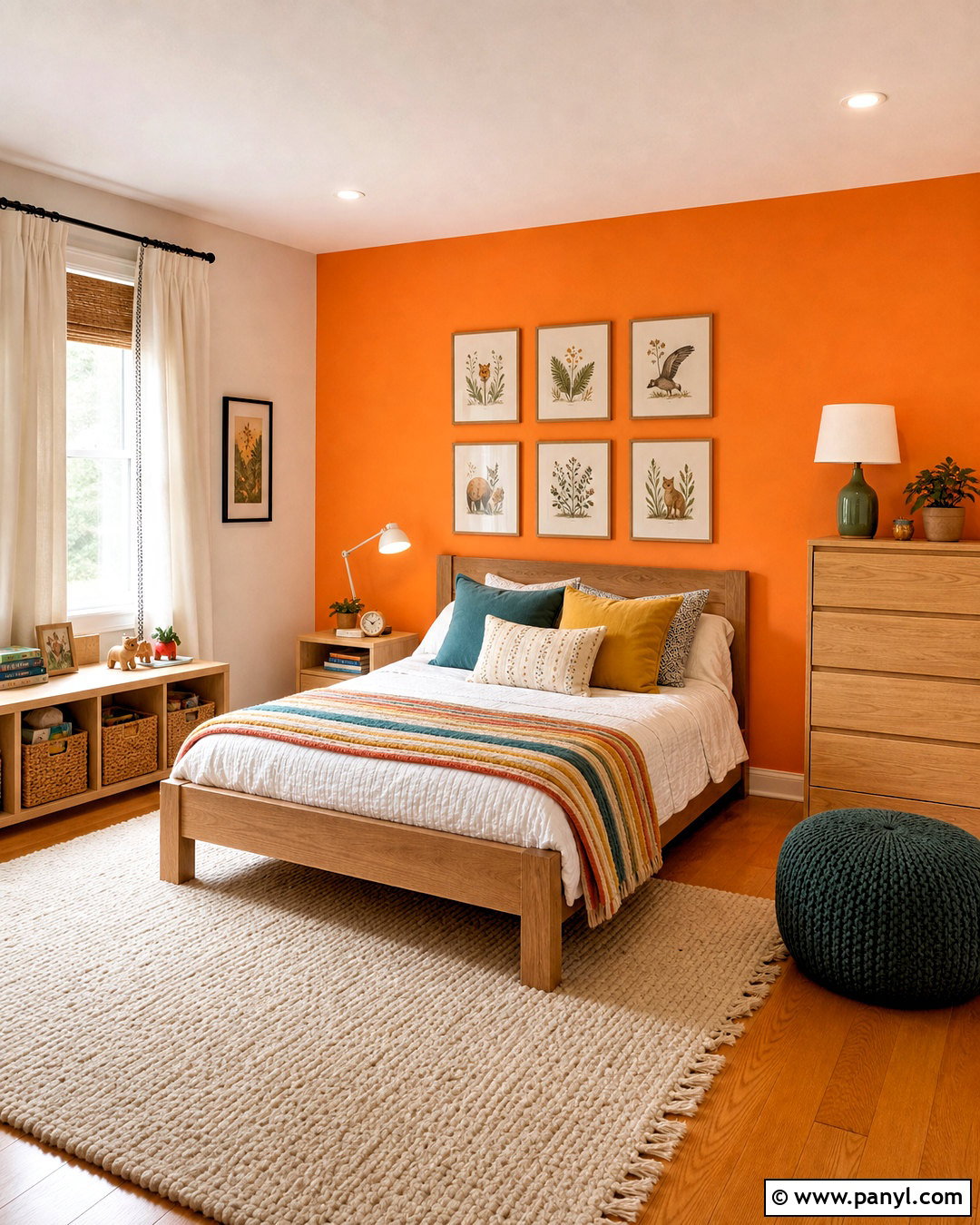 20 Orange Accent Wall Bedroom Ideas for a Stylish Refresh