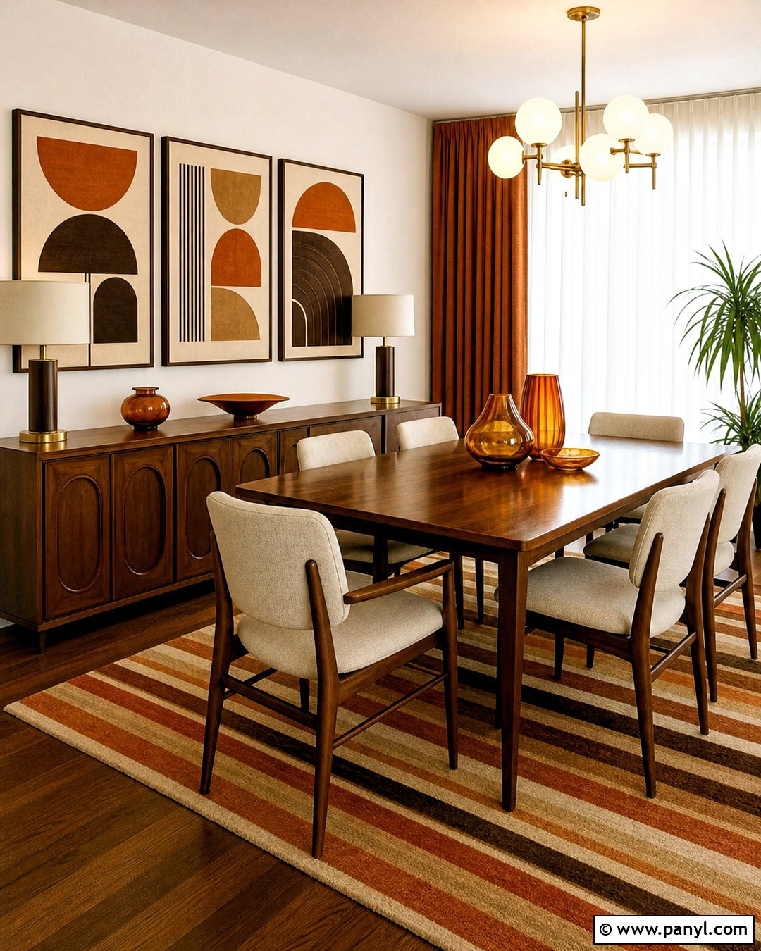 Orange And Brown Wall Art - 20 70s wall art ideas