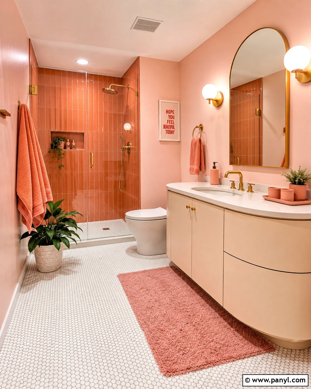 20 Orange Bathrooms Designs for a Bright, Playful Refresh