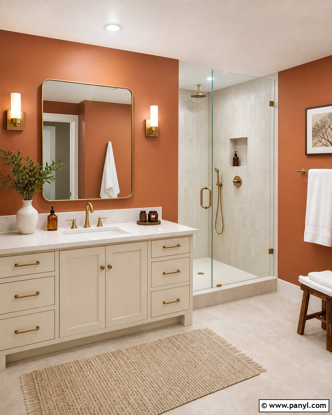 30 Orange Bathroom Walls: Bright, Playful Ideas for Any Style