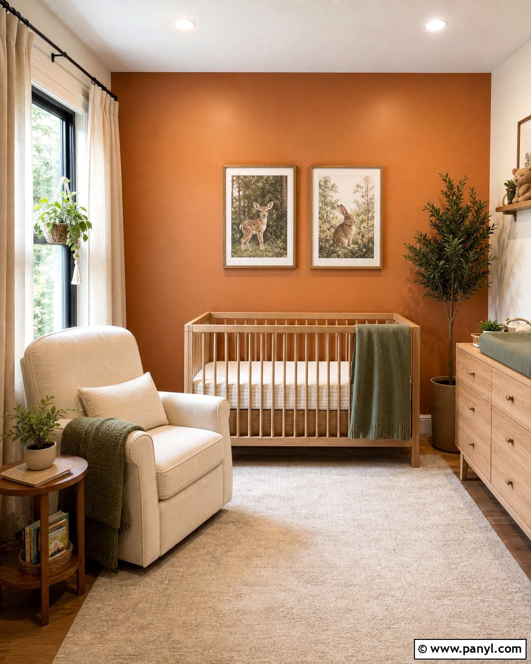 Orange Brown Nursery Wall - 20 Orange Brown Wall Ideas