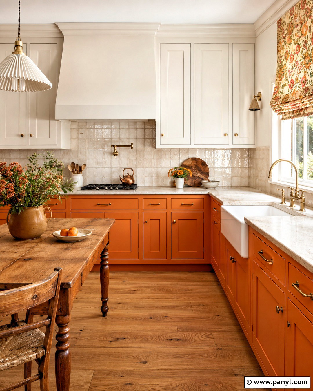 Orange Cottage Kitchen - 20 orange home ideas