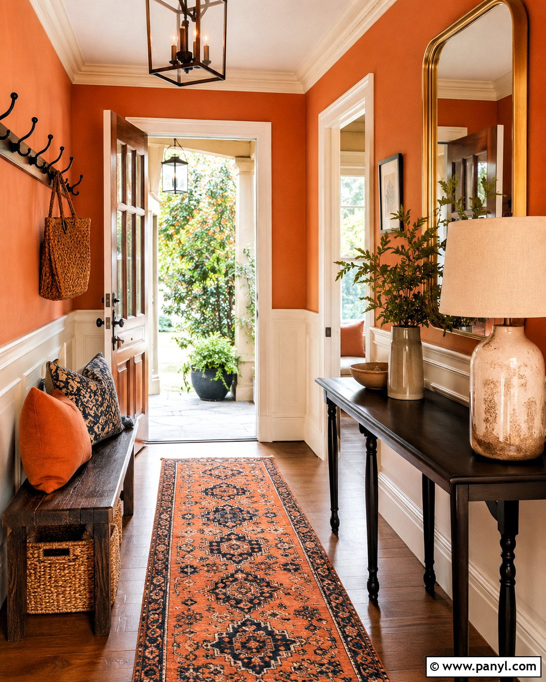 Orange Entryway - 20 orange home ideas
