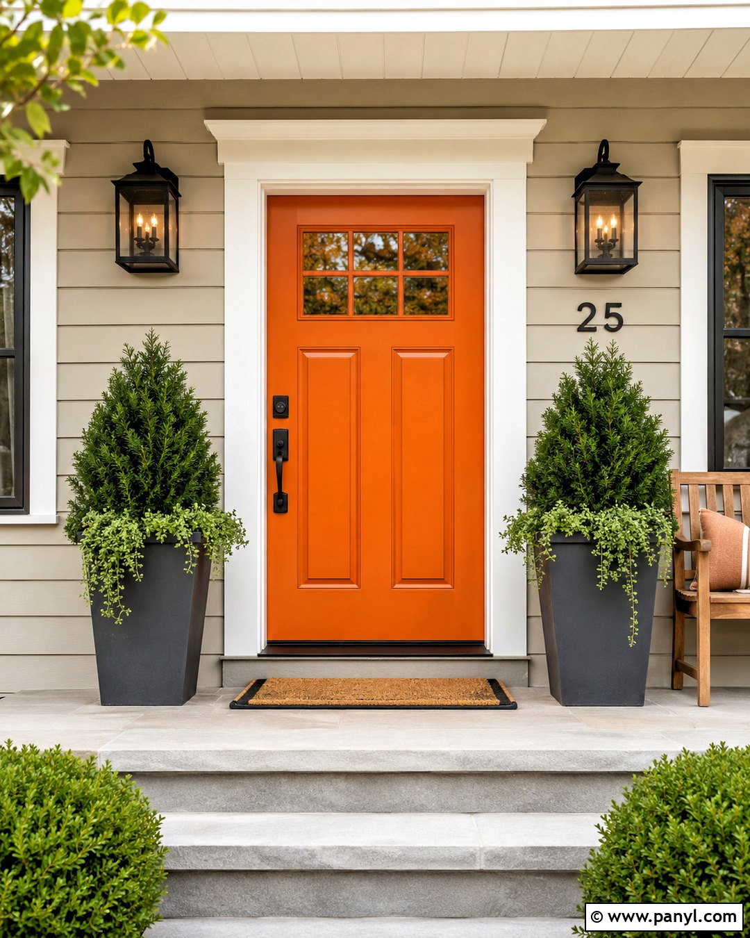 Orange Front Door - 20 orange home ideas