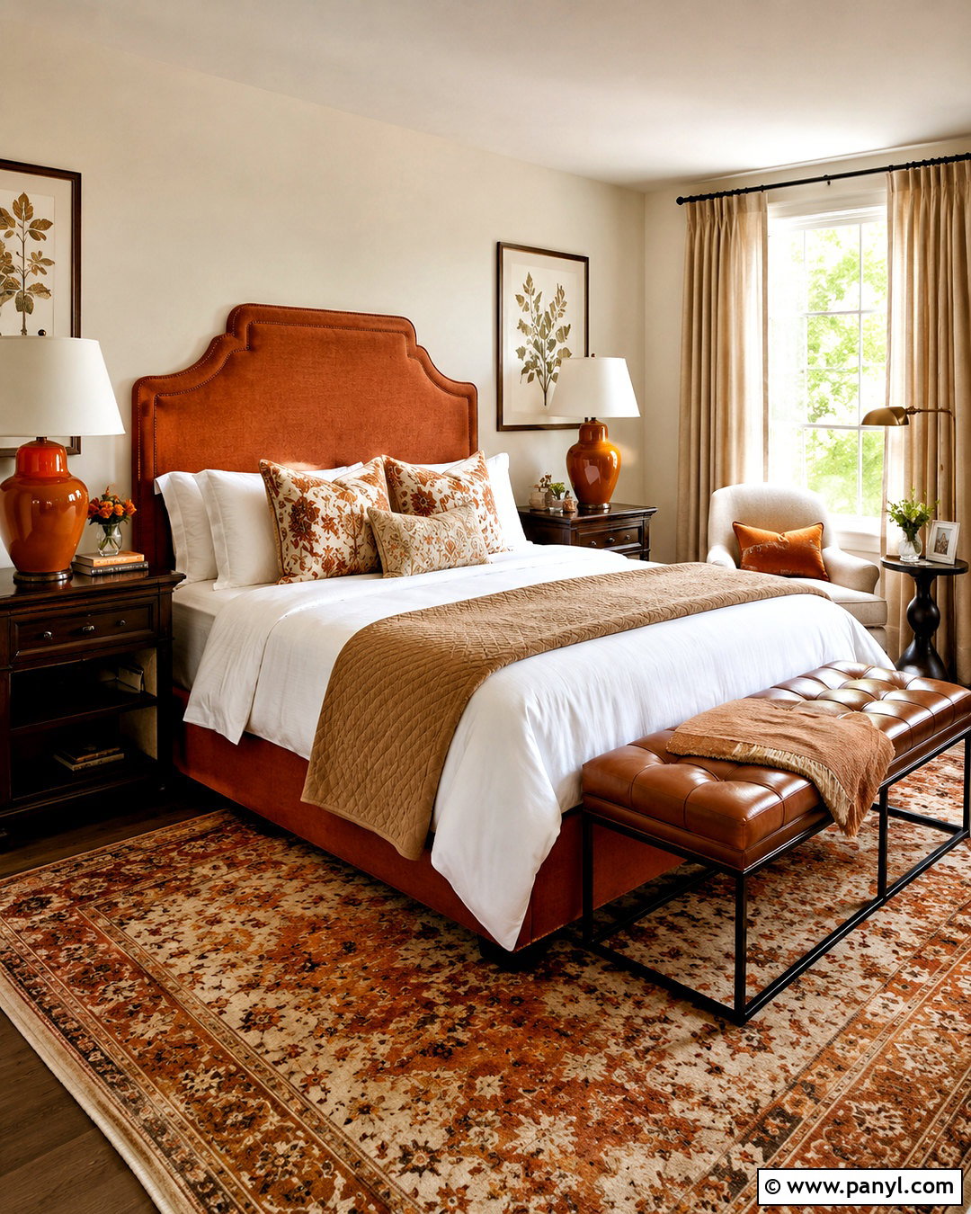 Orange Guest Bedroom - 20 orange home ideas
