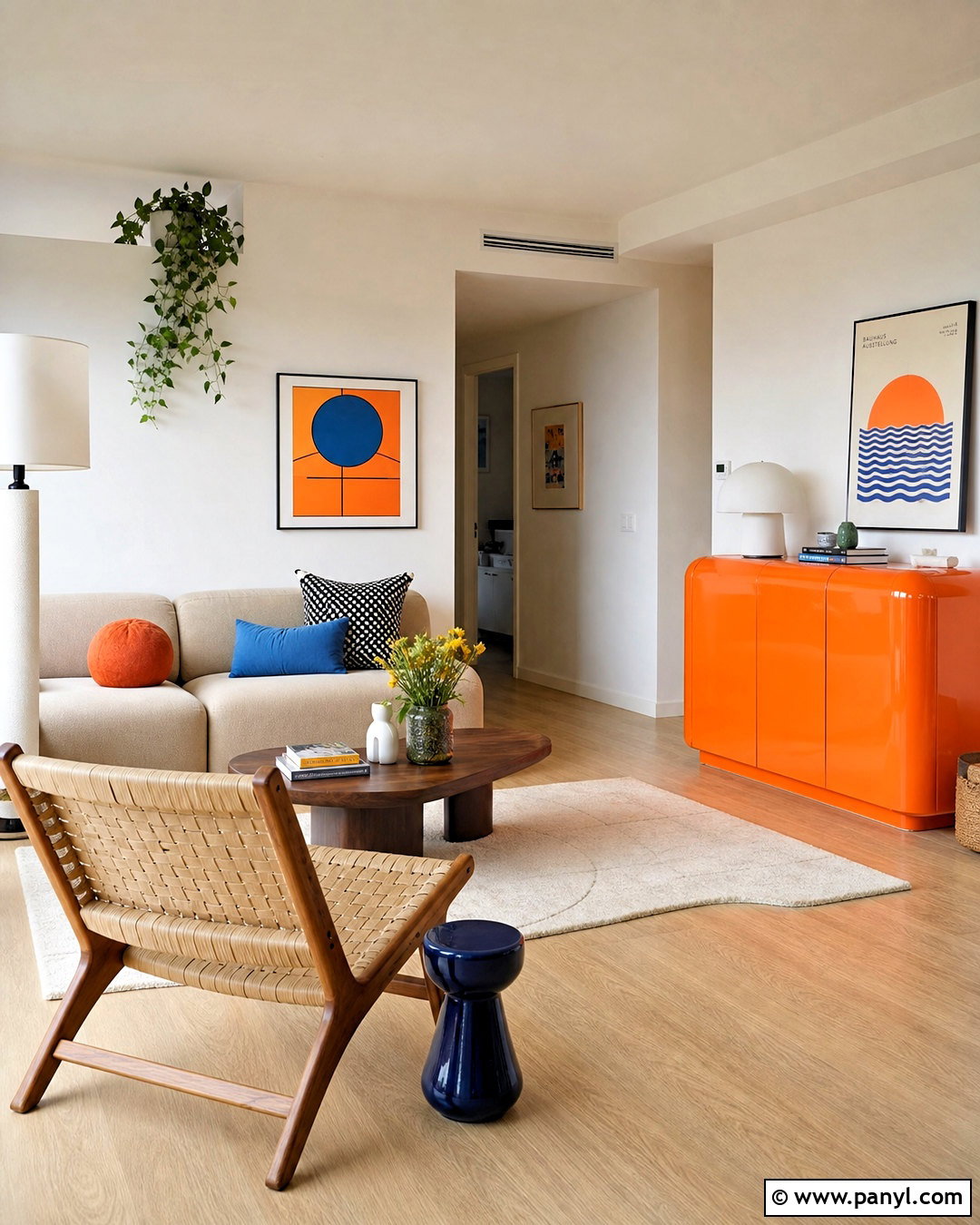 Orange High Gloss Accent Cabinet - 20 high gloss furniture ideas