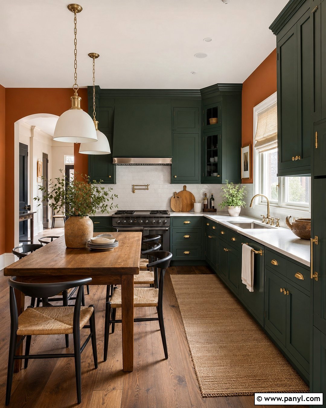 Orange Kitchen Walls With Green Cabinets - 20 Orange Wall Paint Ideas Kitchen Ideas
