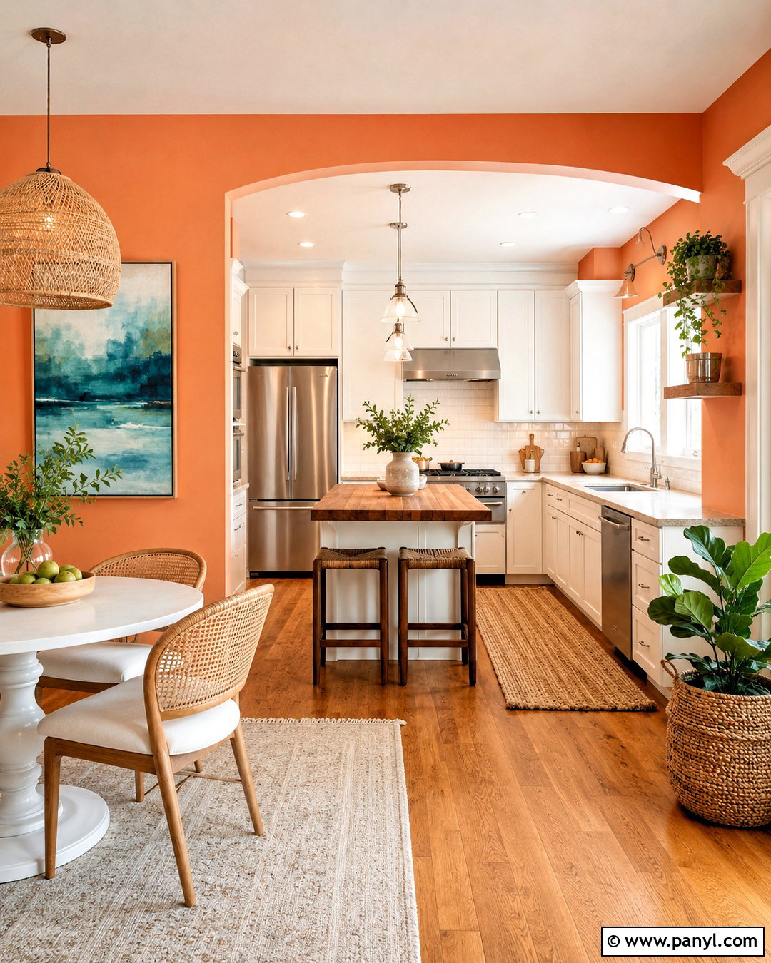Orange Kitchen Walls - 20 orange kitchen ideas