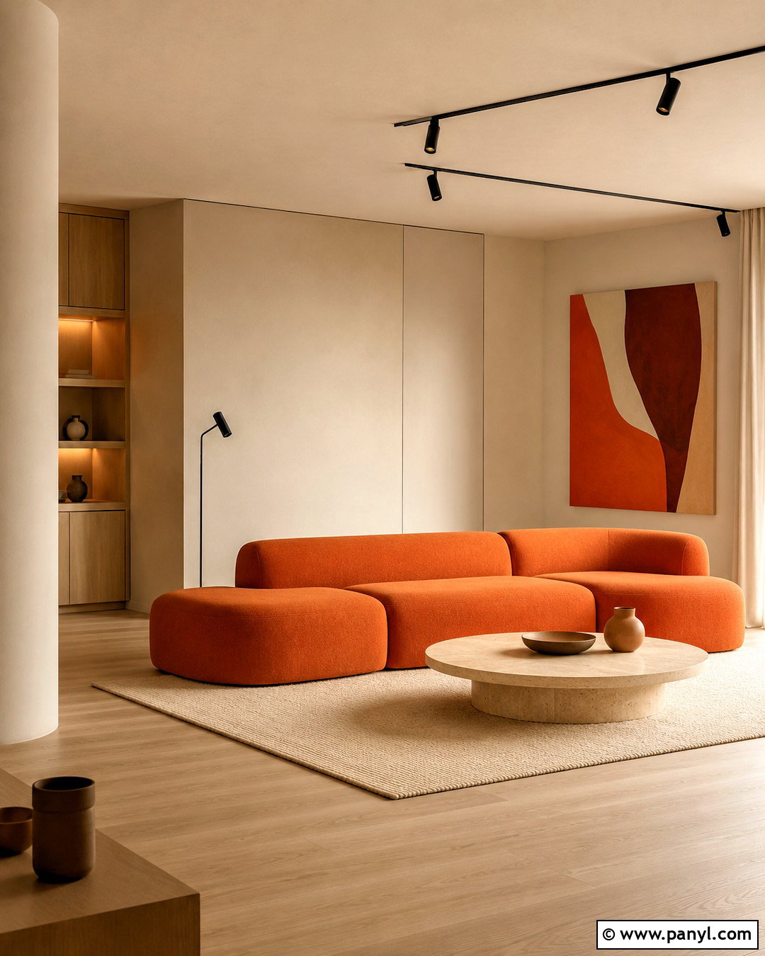Orange Minimalist Interior - 20 orange interior ideas