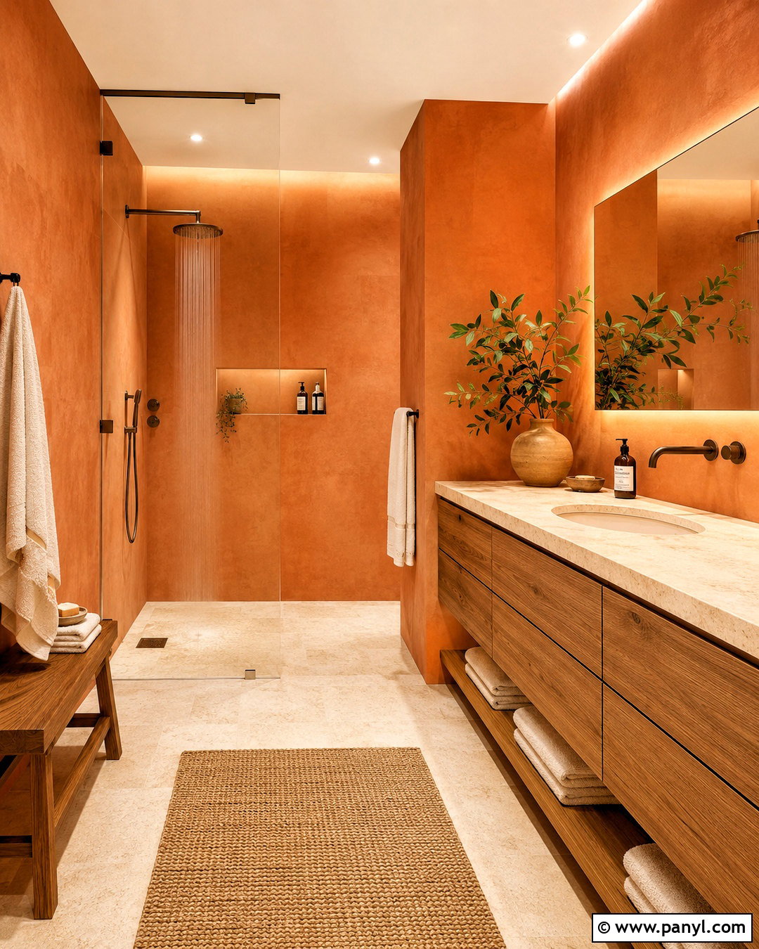 Orange Spa Bathroom - 20 orange bathrooms designs