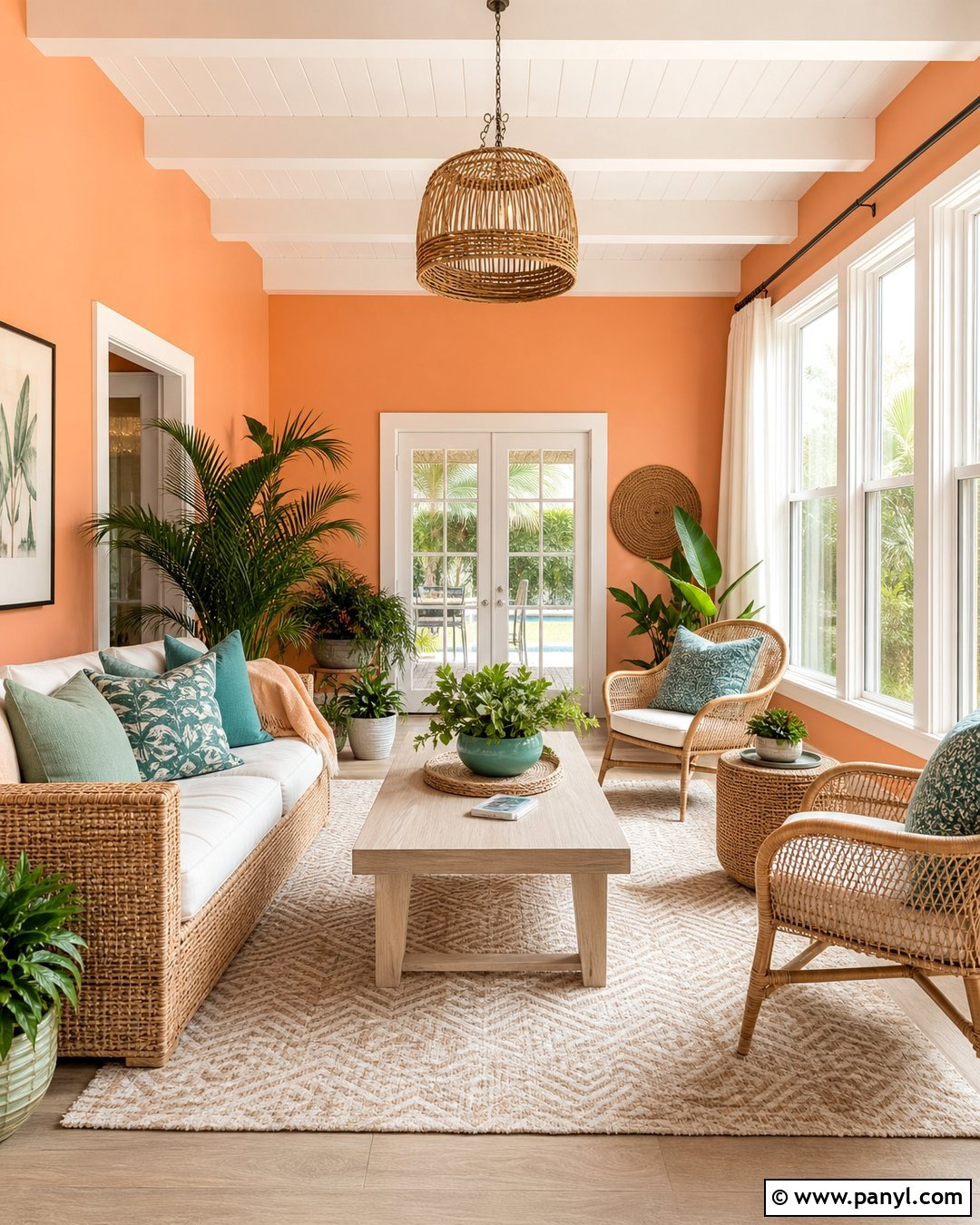 Orange Sunroom Walls - 30 Orange Painted Walls